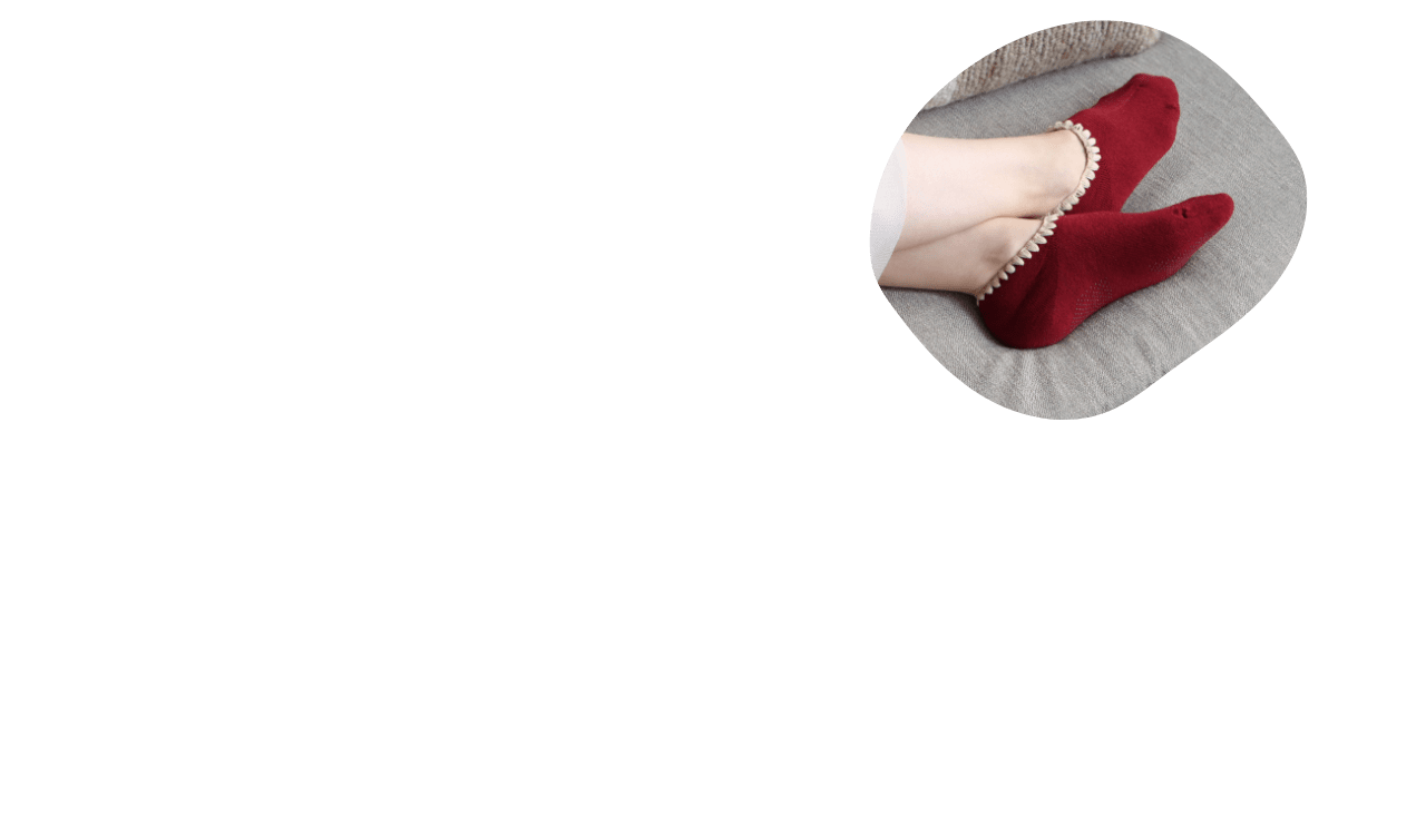 Ladies　足底滑り止め付き ハマグリパイルソックス