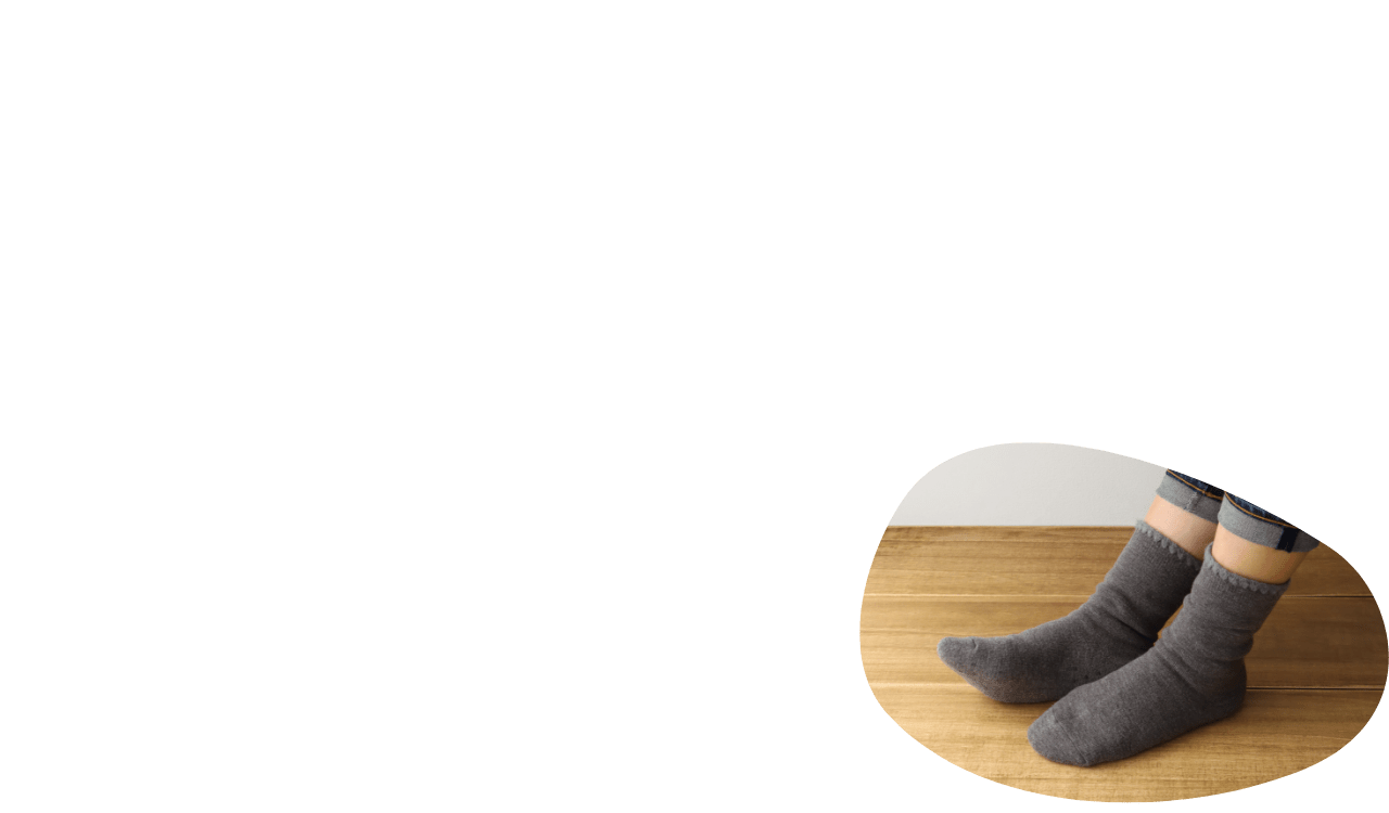 Mens　足底滑り止め付き ハマグリパイルソックス