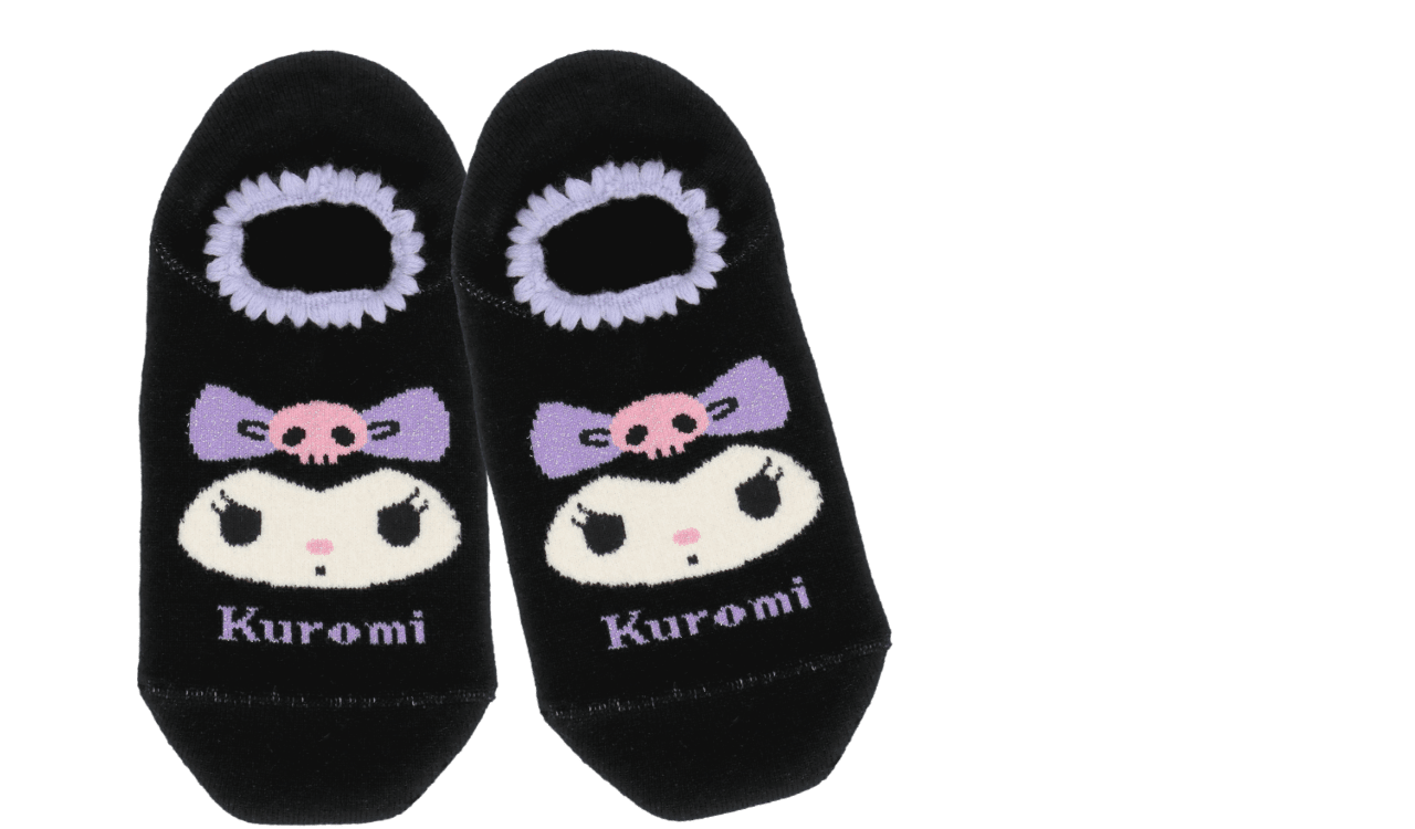 サンリオキャラクターズコラボ　なりきりクロミ ハマグリパイルソックス