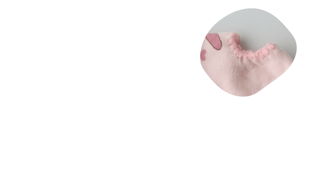 サンリオキャラクターズコラボ　マイメロディ＆フラットくん　ハマグリパイルソックス