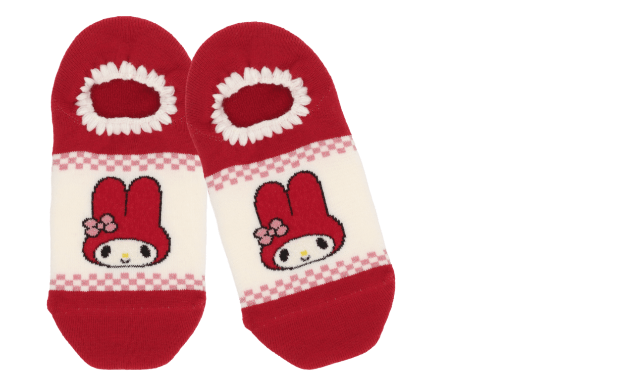 サンリオキャラクターズコラボ　マイメロディギンガムフェイス　ハマグリパイル