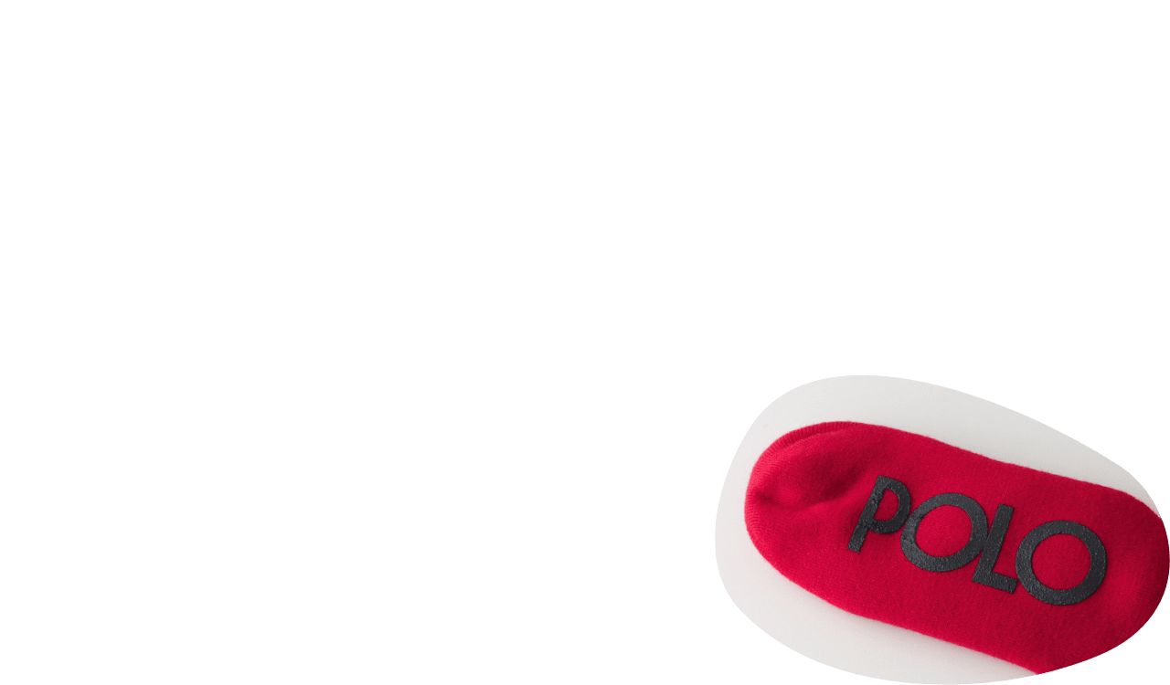 POLO RALPH LAURENコラボ　ポロベア ハマグリパイルソックス