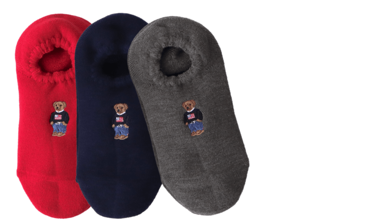POLO RALPH LAURENコラボ　ポロベア ハマグリパイルソックス