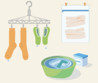 くつしたの取扱方法