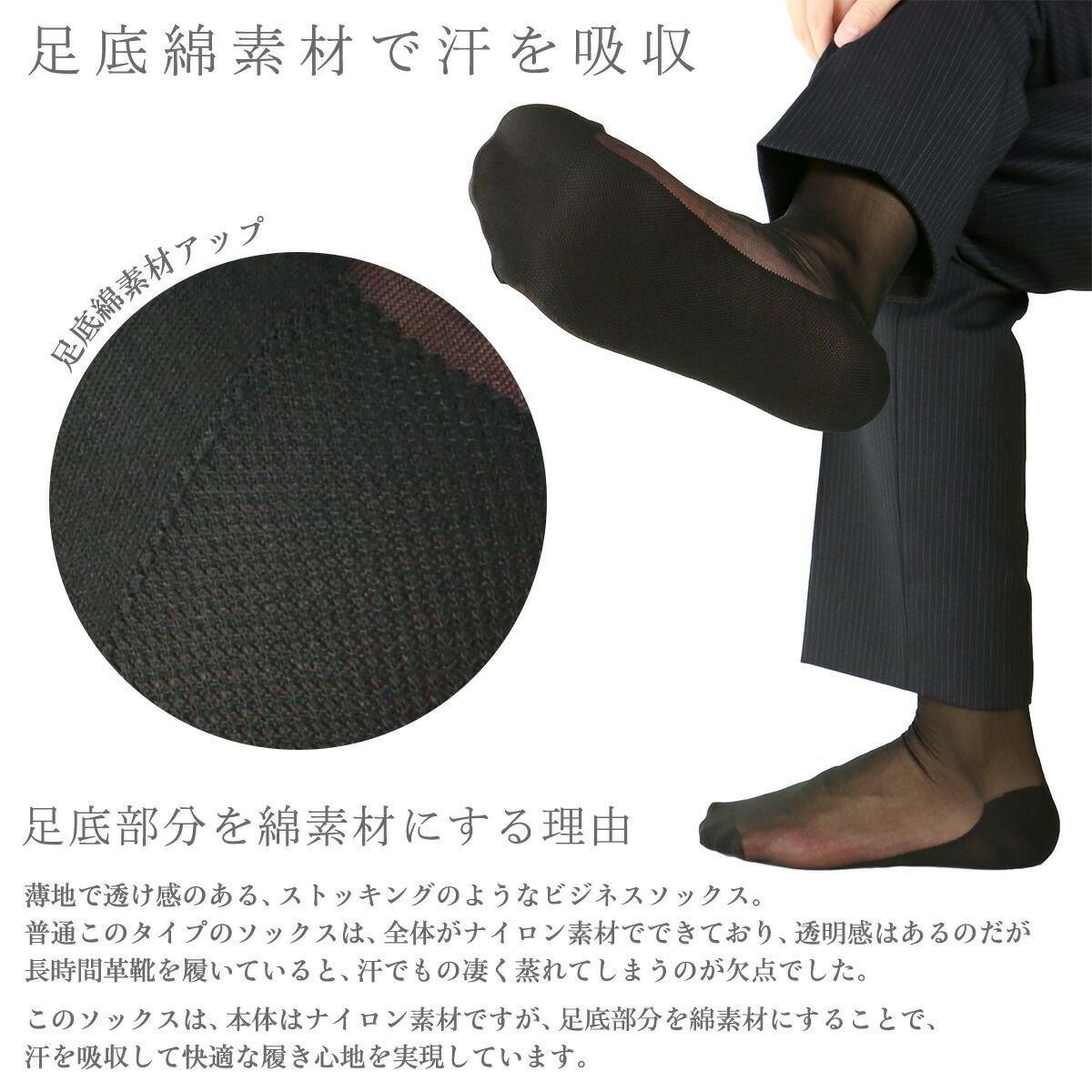 concept 洗濯しても効果が落ちない抗菌・防臭加工 シースルー