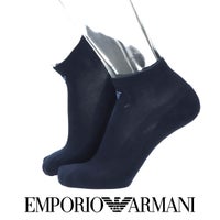 EMPORIOARMANI（エンポリオアルマーニ）底パイルメンズソックス靴下フットカバーカバーソックス綿混ワンポイントロゴショートソックス2322-020