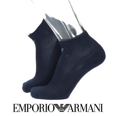 EMPORIOARMANI（エンポリオアルマーニ）底パイルメンズソックス靴下フットカバーカバーソックス綿混ワンポイントロゴショートソックス2322-020