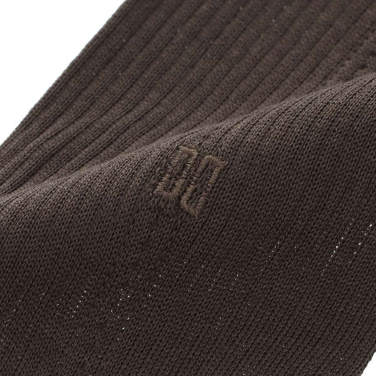 DAKSダックス日本製綿100％ワンポイントロゴ刺繍リブハイソックスロングホーズメンズプレゼント贈答ギフト02502950