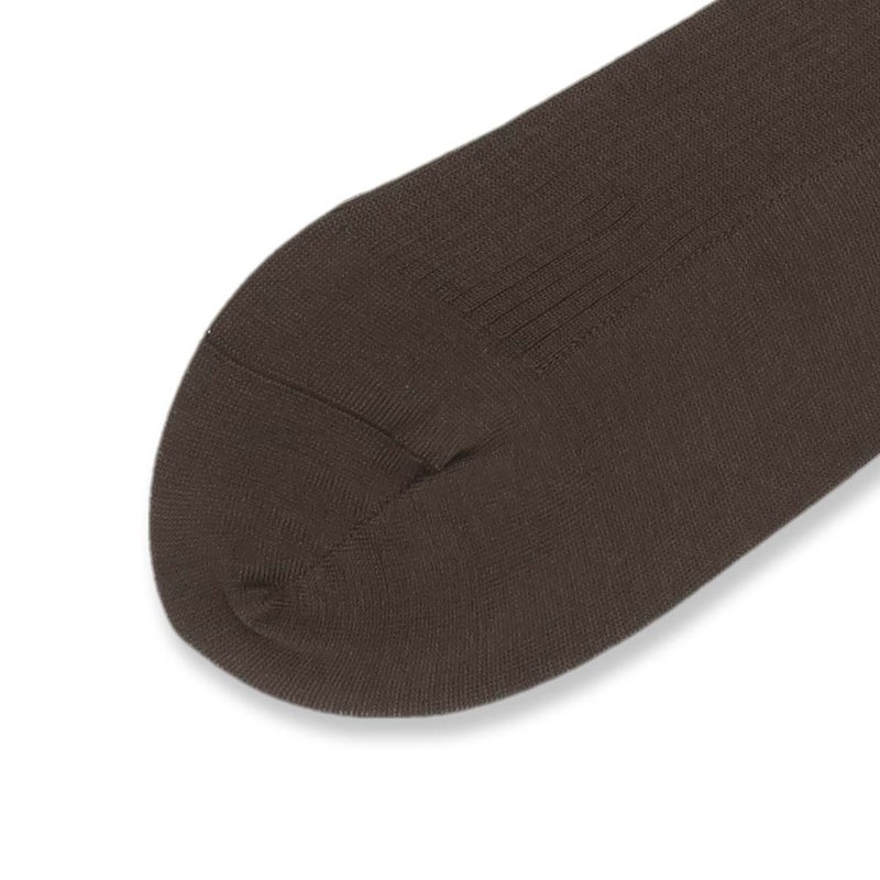 DAKSダックス日本製綿100％ワンポイントロゴ刺繍リブハイソックスロングホーズメンズプレゼント贈答ギフト02502950