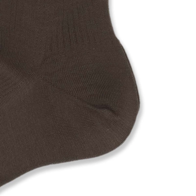 DAKSダックス日本製綿100％ワンポイントロゴ刺繍リブハイソックスロングホーズメンズプレゼント贈答ギフト02502950