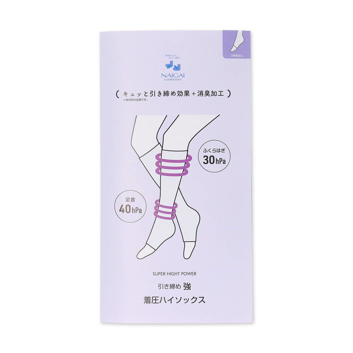 ≪WEB限定≫ NAIGAI 着圧ソックス 市販最強クラス オープントゥ 段階
