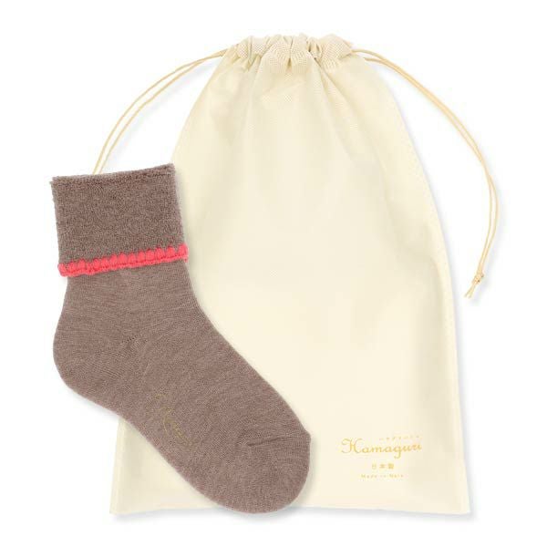 ハマグリ 折り返し ルームソックス ホームカバー 室内用 【365日最短