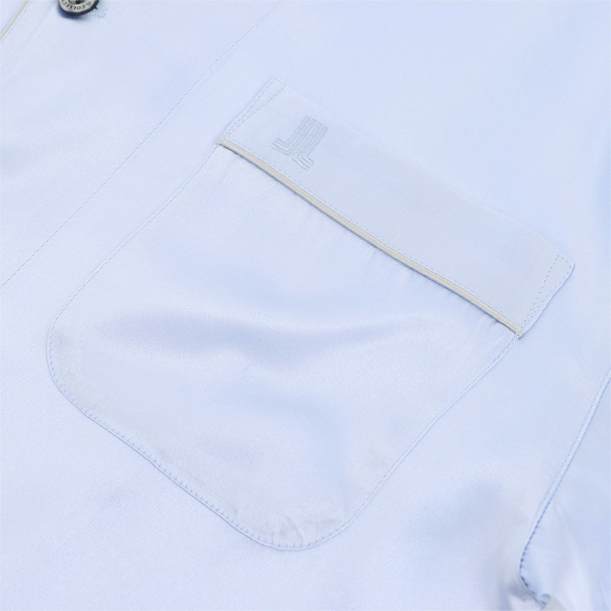 LANVIN COLLECTION パジャマシルク100% 長袖長丈パンツ Mサイズ メンズ