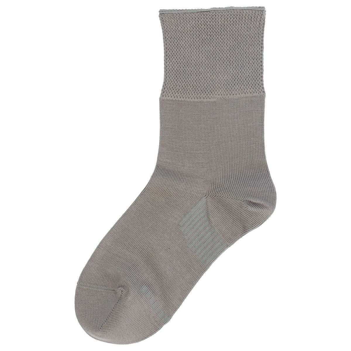 ナイガイみんなのくつしたユニバーサルデザインソックスオーガニックコットン混日本製「ふんわりガーゼタイプ」クルー丈90300001母の日プレゼントギフト