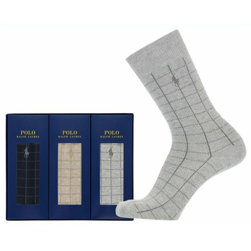 POLO RALPH LAUREN 3足セット 箱入り ギフトセット 日本製 綿混 ワン