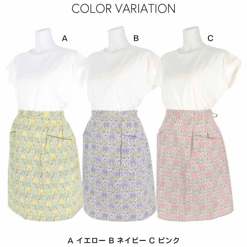 LICIEリッシーLIBERTYリバティプリントイスミニ綿100％前掛けサロンエプロン後結びレディース70551004