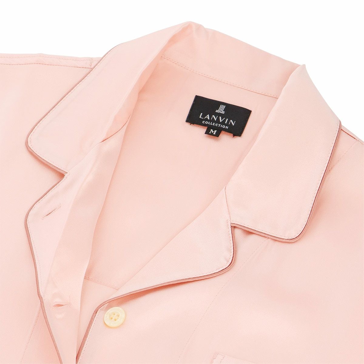 LANVIN COLLECTION シルク100% 長袖 レディース パジャマ Lサイズ