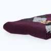 DAKSダックス日本製履きくちゆったりラム毛混アーガイルベア刺繍クルー丈レディースソックス靴下女性婦人プレゼントギフト03368116