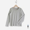 HOUSEWEARSTUDIOPLUSハウスウェアスタジオプラスONEMILEWEARワンマイルウェア日本製綿100％クル－ネック長袖Tシャツ【Lサイズ】レディース70360044