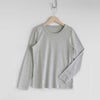 HOUSEWEARSTUDIOPLUSハウスウェアスタジオプラスONEMILEWEARワンマイルウェア日本製綿100％クル－ネック長袖Tシャツ【Lサイズ】レディース70360044