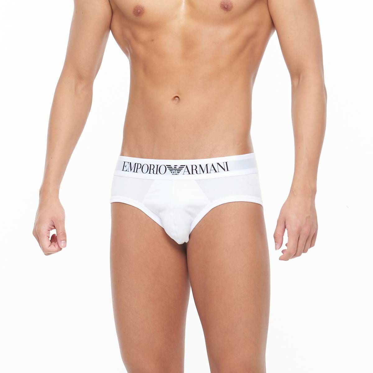 EMPORIO ARMANI ICONIC LOGOBAND STRETCH COTTON BRIEF アイコニック