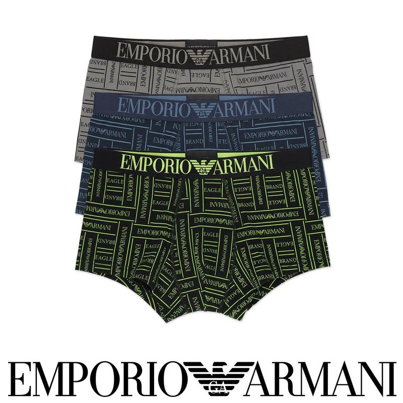 EMPORIOARMANIエンポリオアルマーニEAGLEBRANDLOGOイーグルブランドロゴボクサーパンツブランドコットン綿EUサイズ男性メンズプレゼント贈答ギフト54075080公式ショップ正規ライセンス商品