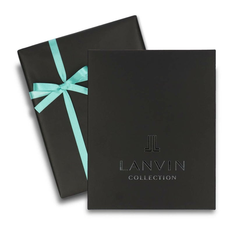 【送料無料】男性プレゼントLANVINCOLLECTIONランバンコレクションブランド靴下2足組ギフトセット手提げ紙袋付きオールシーズン用リブ編みクルー丈メンズソックス靴下男性メンズプレゼント贈答02492052（LV-20-RB）giftset