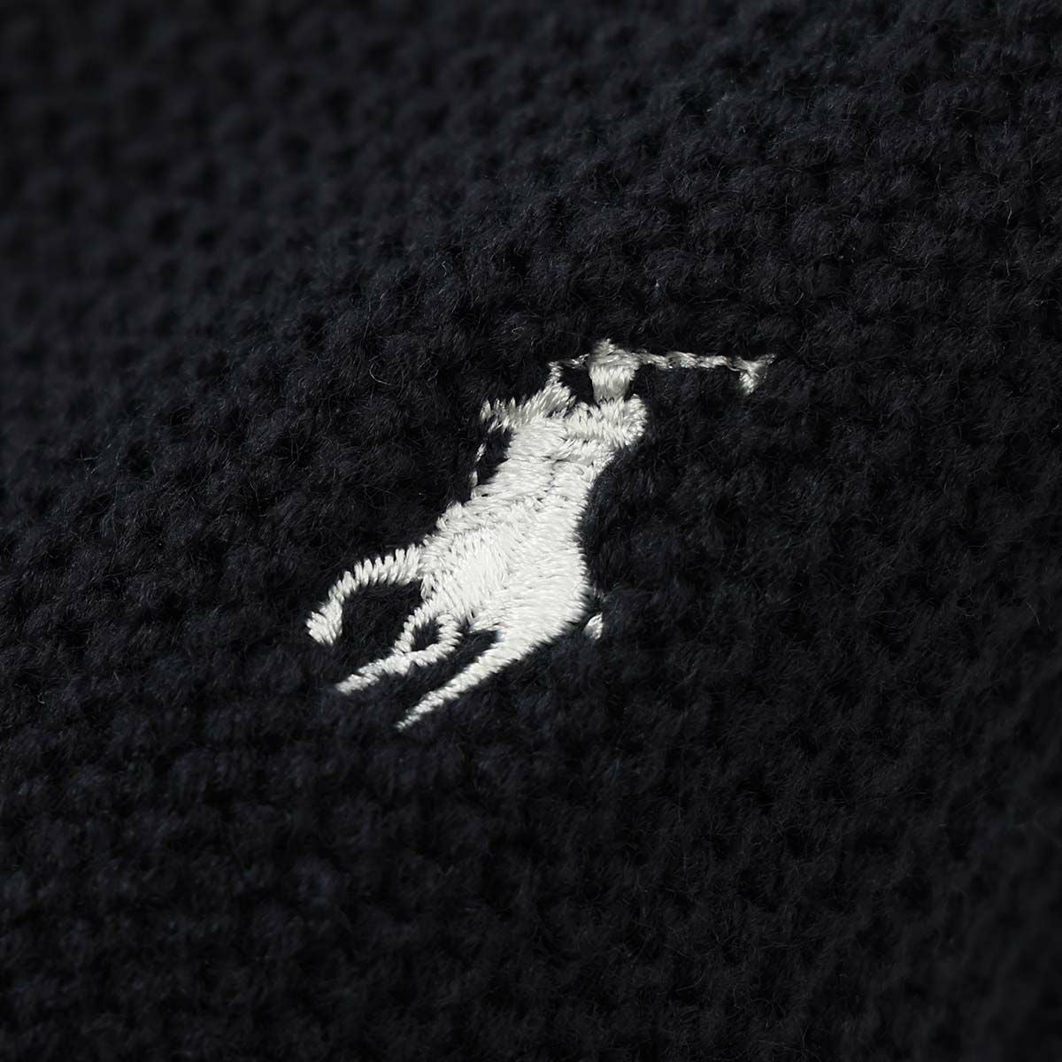 POLO RALPH LAUREN シューズタイプ ワンポイント刺繍 ケーブル柄 足底
