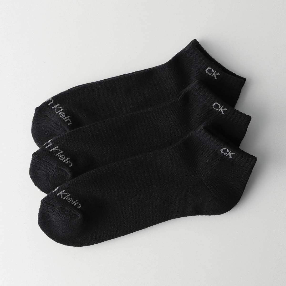 Calvin Klein 【3足セット】抗菌防臭 足底パイル スニーカー丈ソックス