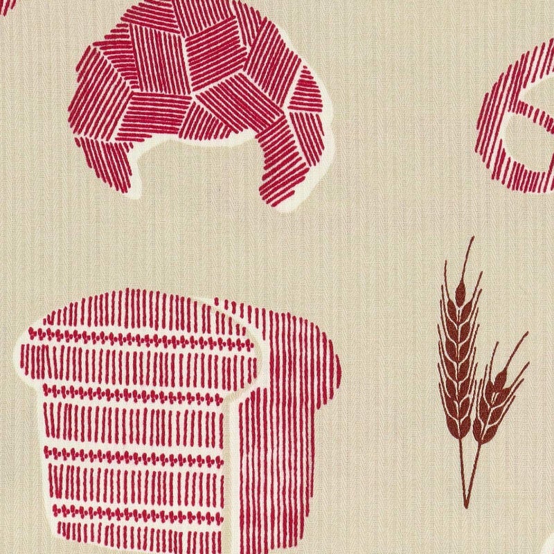 HOUSEWEARSTUDIOハウスウェアスタジオ形態安定加工綿100％薄手ヘリンボンブレッド柄横ボタンサイドボタン背付きレディースエプロン70372191