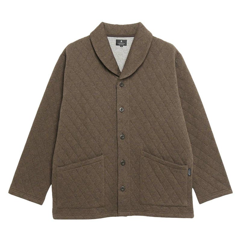 LANVINCOLLECTIONランバンコレクション中綿二ットキルトメンズローブ半纏はんてんどてら室内用防寒着部屋着長袖羽織メンズ男性紳士プレゼントギフト054429057公式ショップ正規ライセンス商品