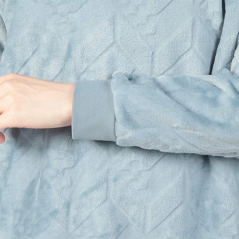 LANVINCOLLECTIONランバンコレクションシルキーマイヤー滑らかフリースクルーネック長袖ロングTシャツスウェット無地部屋着男性紳士プレゼントギフト054424061公式ショップ正規ライセンス商品