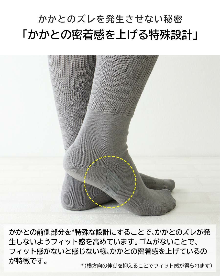 みんなのくつした 【締めつけない靴下】 ハイソックス36cm丈 ふんわり