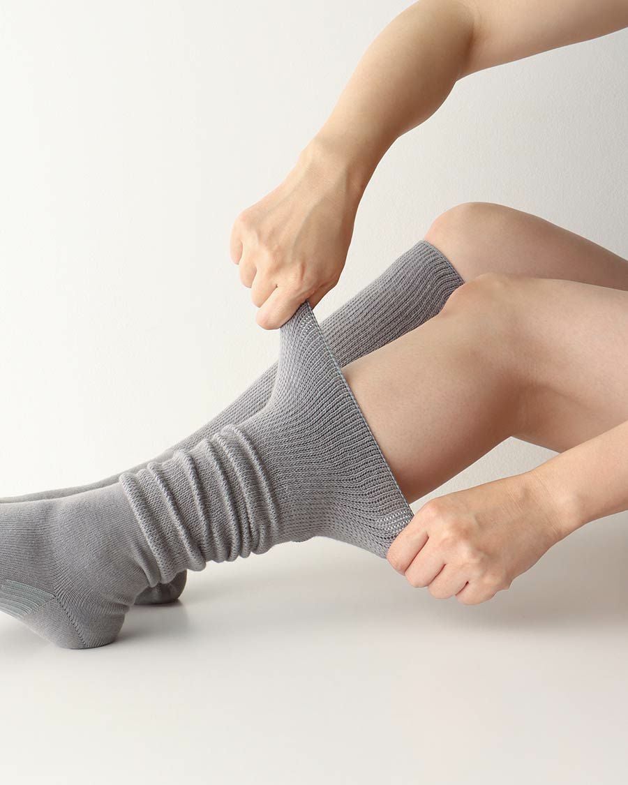 みんなのくつした ハイソックス36cm丈【締めつけない靴下】ふんわり