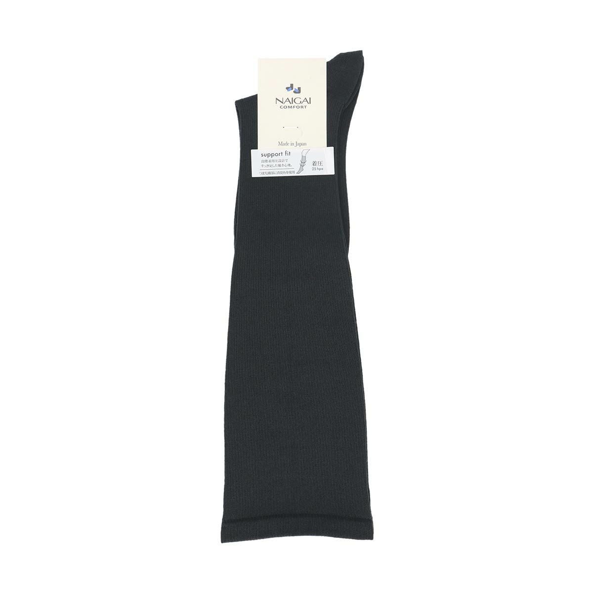 NAIGAI COMFORT 綿混 ハイソックス丈 着圧 ソックス （25hPa