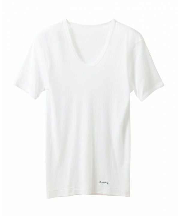 マコトアサメリー U首Tシャツ Lサイズ 綿100% ANGLE 白12 アサメリー asamerry スタンダードシリーズ U首Tシャツ 半袖
