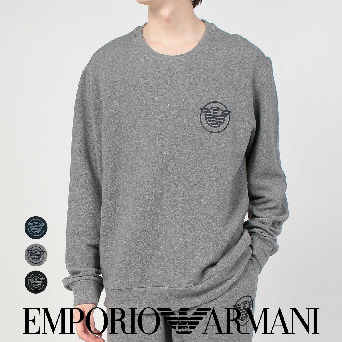 EMPORIO ARMANI 袖口付きロングパジャマ 上下セット LONG WITH CUFFS