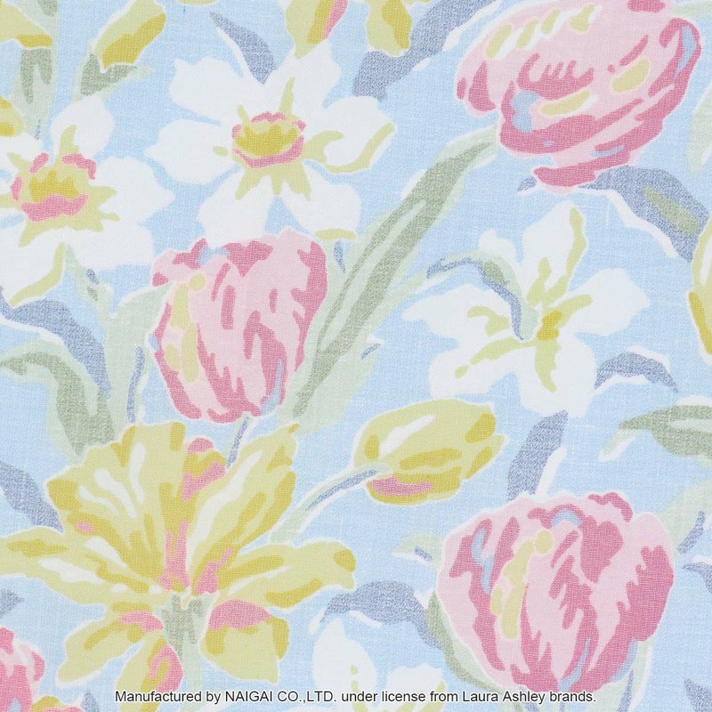LAURAASHLEYローラアシュレイチューリップス柄綿混フリークロスバッククロスエプロンレディース70283016