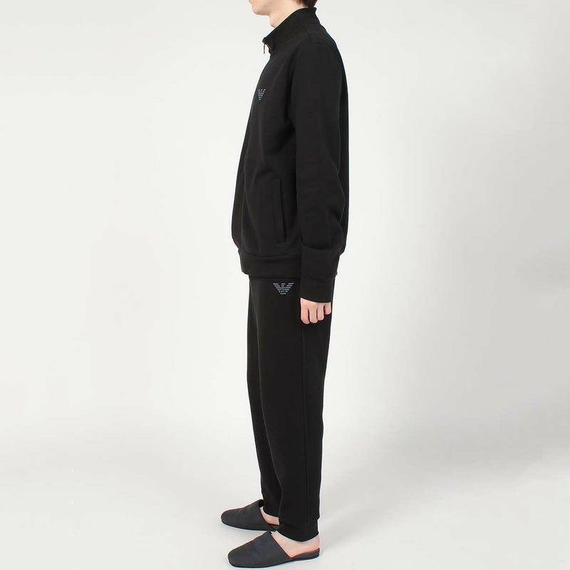 EMPORIOARMANIエンポリオアルマーニICONICTERRYアイコニックテリー上下セットフルジップ長袖メンズパジャマ部屋着ラウンジウェアEUサイズ男性メンズプレゼント無料ラッピングギフト54075717公式ショップ正規ライセンス商品