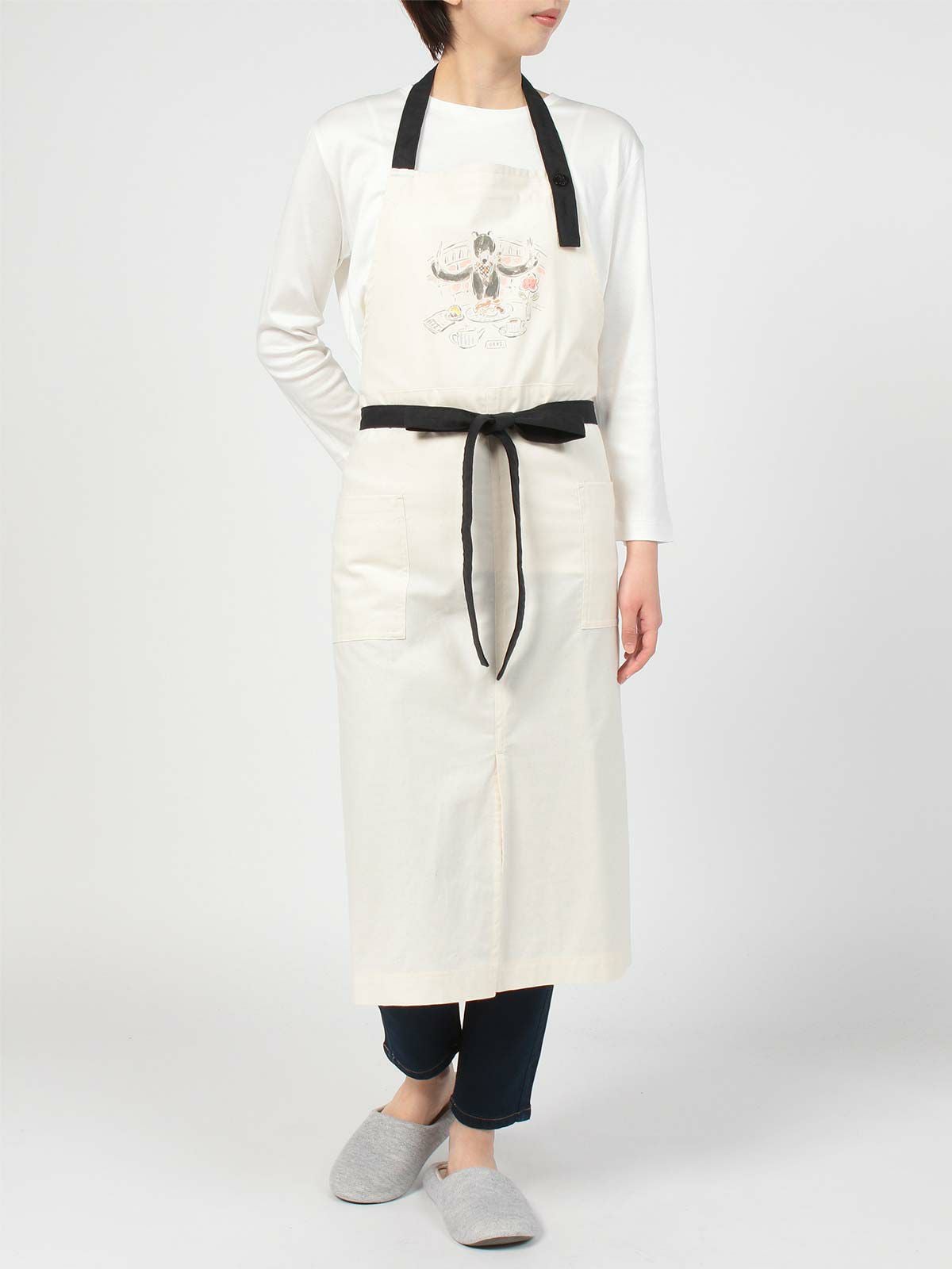 DAKS × YOCO NAGAMIYA COLLABORATION Full Breakfast柄 綿100％ 首掛け