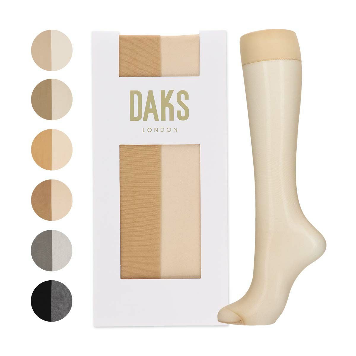 DAKS パンストソックス ハイソックス 丈夫なDCYシアーサポート幅広口