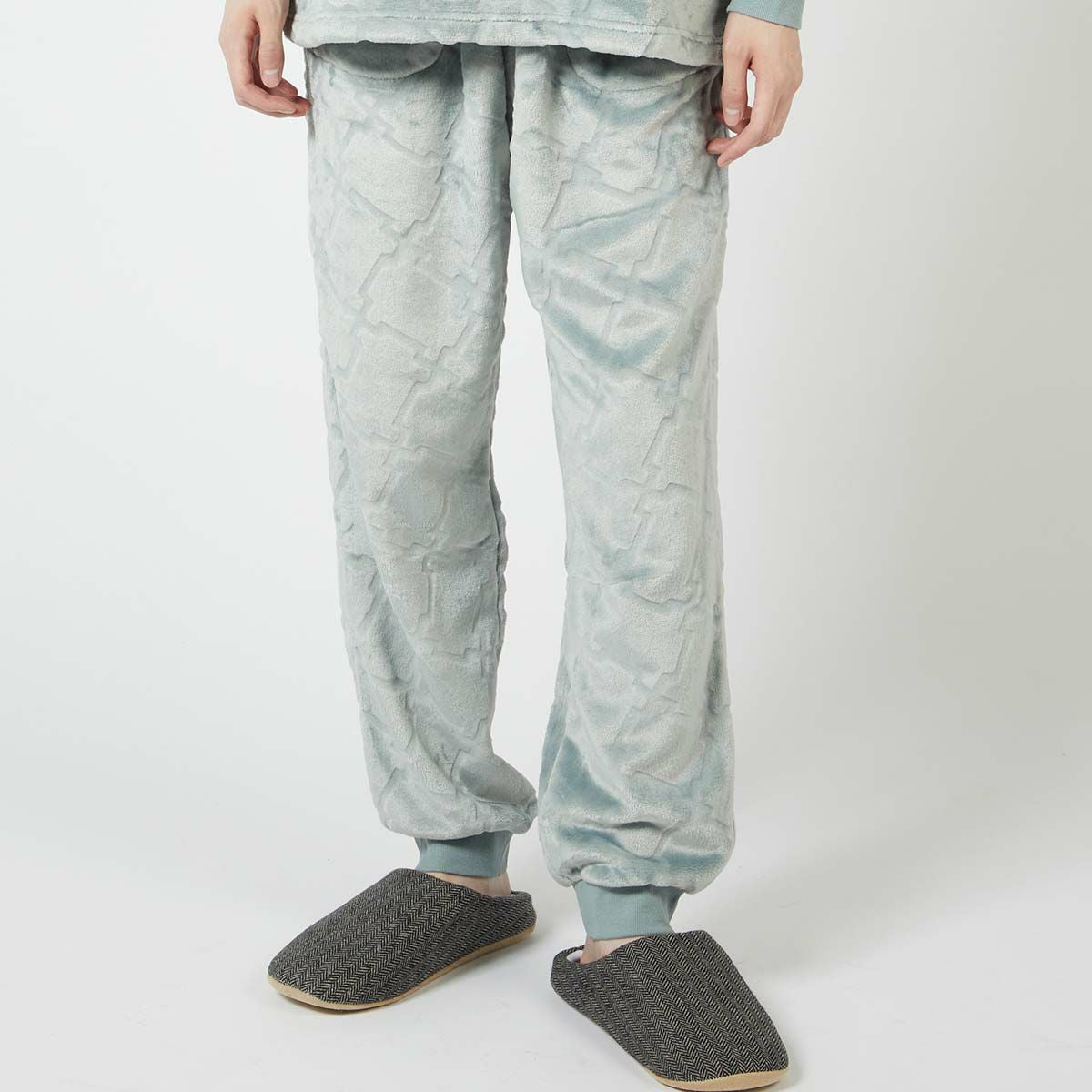 LANVINCOLLECTIONランバンコレクション【LLサイズ】滑らかフリースシルキーマイヤースウェットパンツ長ズボンボトムスラウンジウェアメンズ男性紳士部屋着あたたかいプレゼントギフト54437033