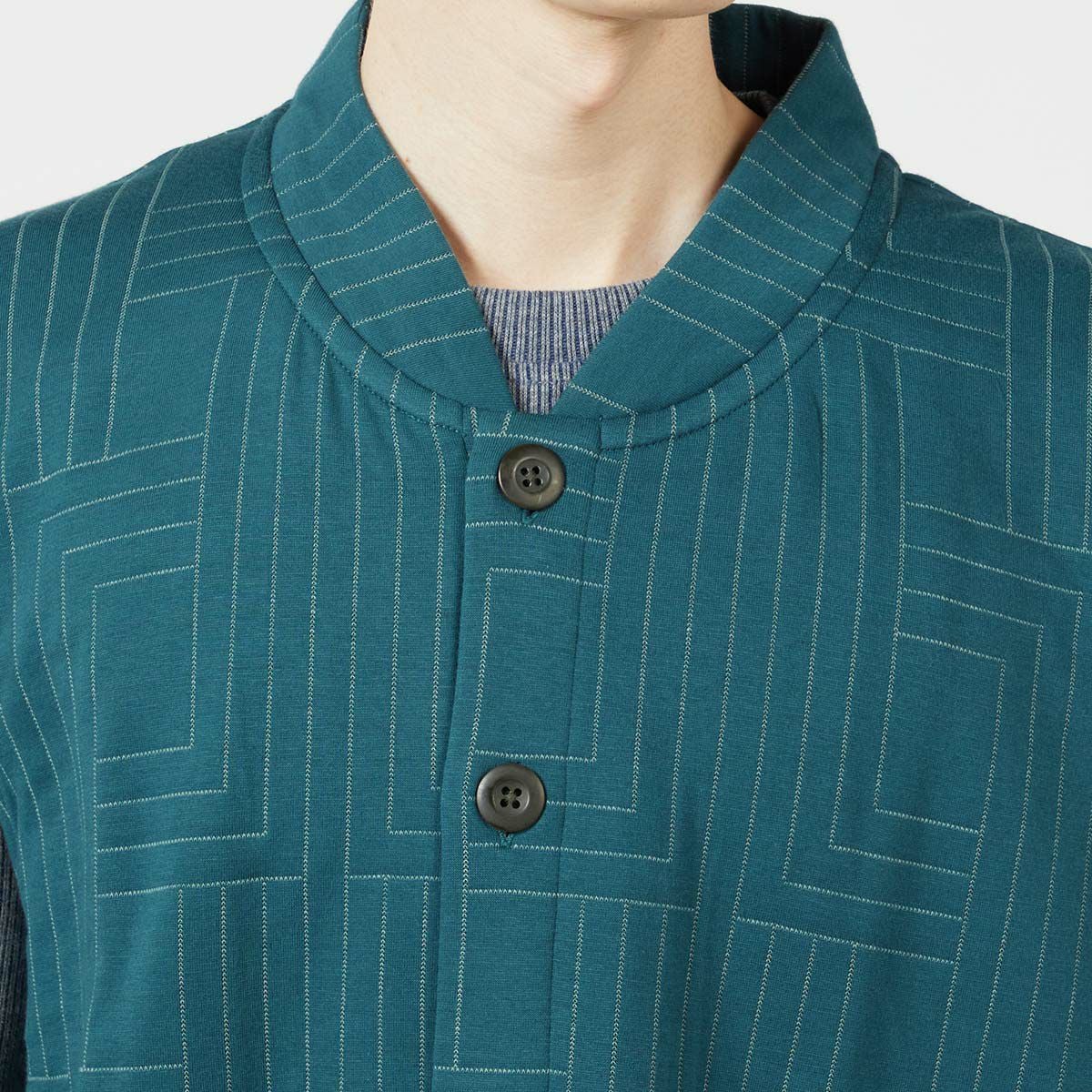 50%OFF LANVIN COLLECTION 中綿二ットキルト ベスト JLロゴ 半纏