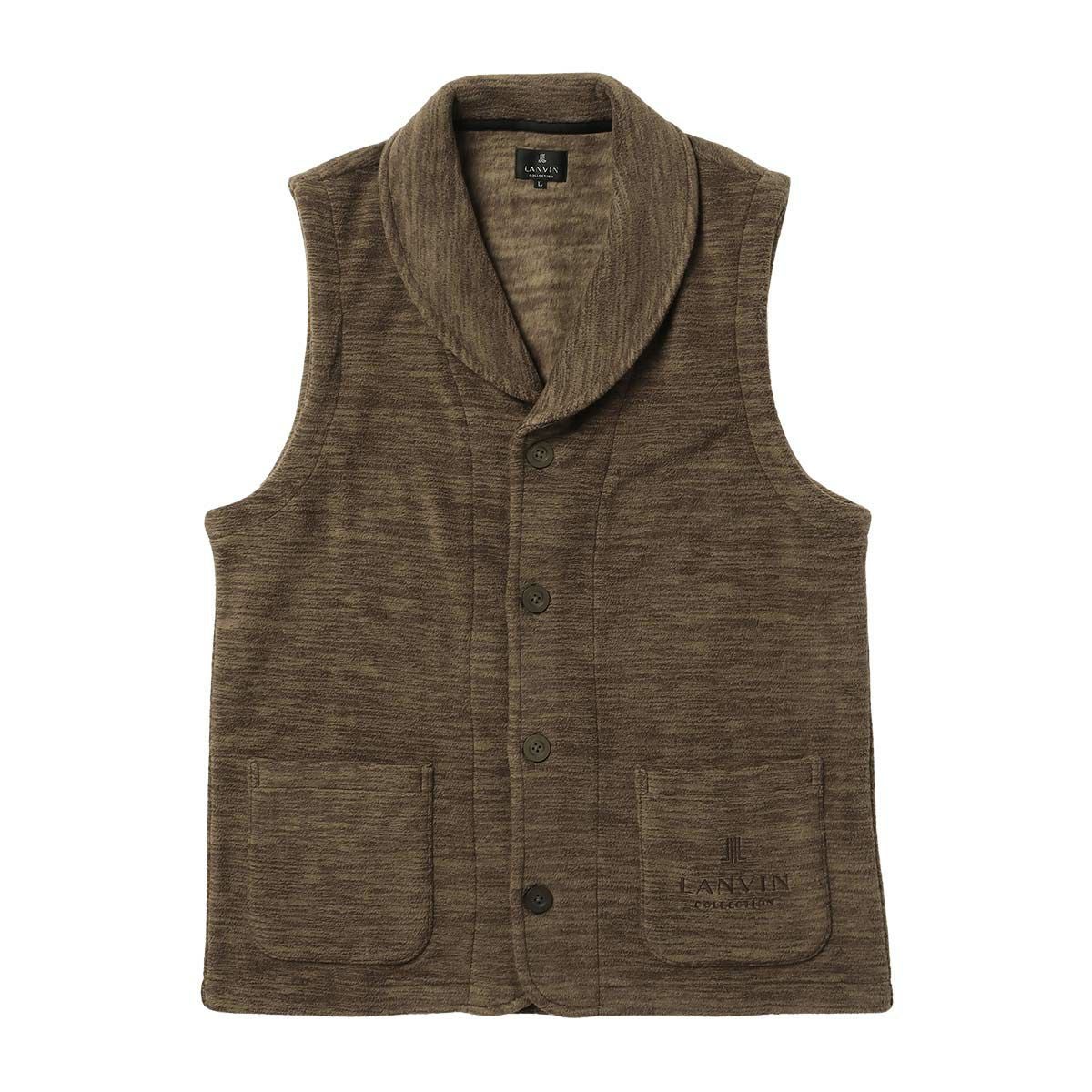 ランバンコレクション ダウン ベスト 40 新品同様 JLロゴ リバーシブルダウンベスト|LANVIN COLLECTION | LANVIN
