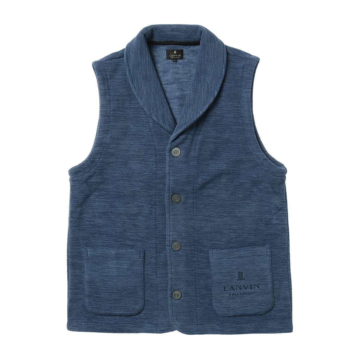 LANVIN COLLECTION 【M・Lサイズ】 カチオン染フリース ベスト 前