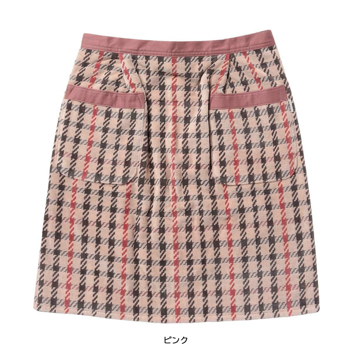 DAKS House Check柄 綿100％ パイル地 タオルエプロン 後結び サロン