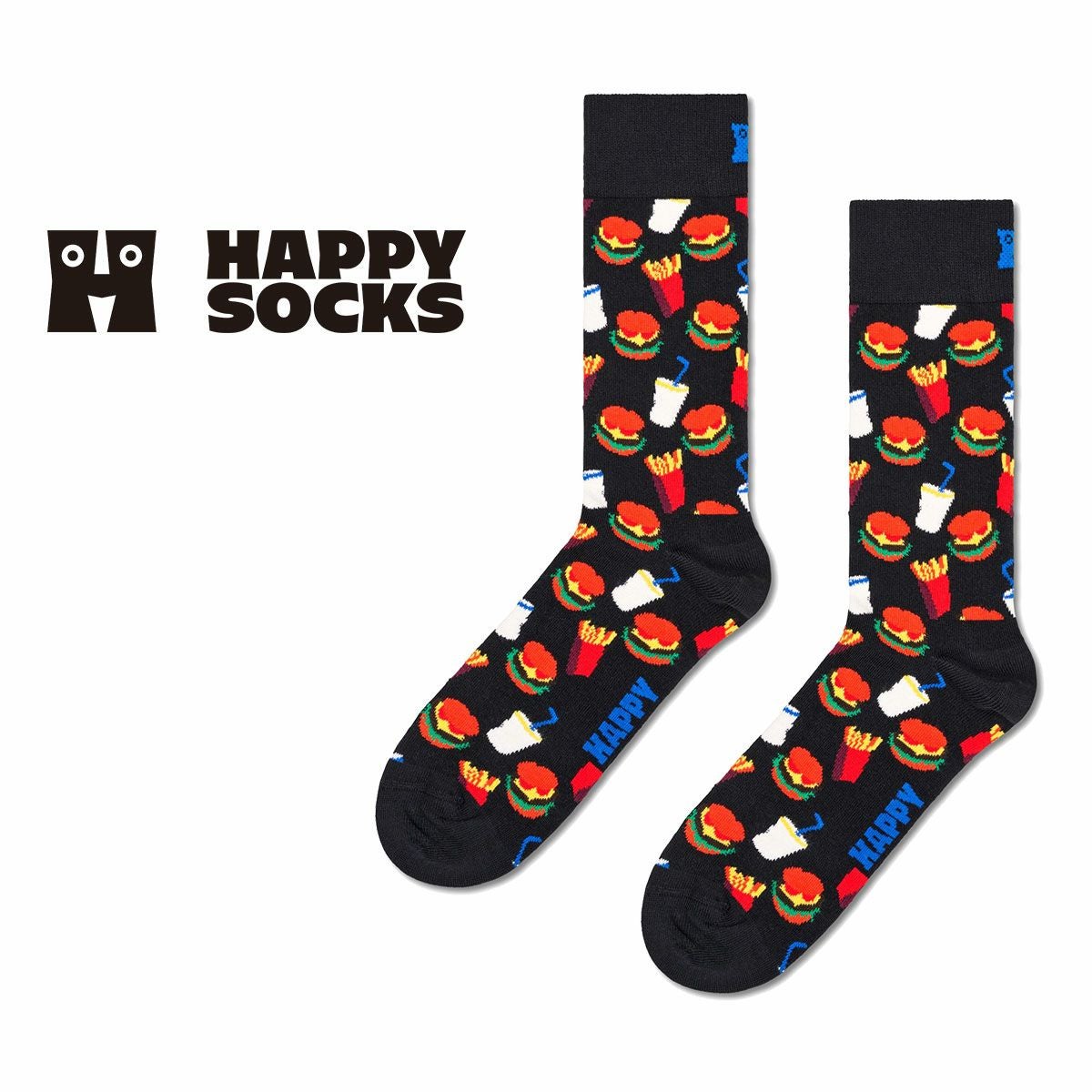 44%OFF Happy Socks Hamburger ( ハンバーガー ) クルー丈 ソックス