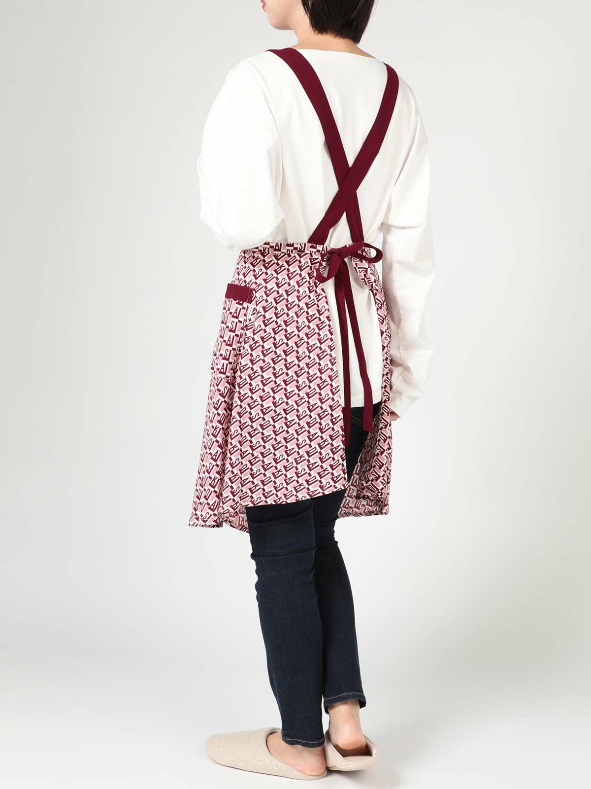 DAKS ダックス Geo monogram柄 ポリエステル100％ 後結び ロング