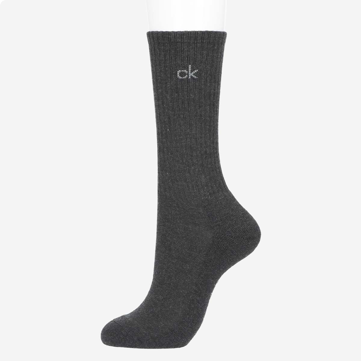 【3足セット】CalvinKleinカルバンクラインメンズ足底パイルワンポイント刺繍無地リブクルー丈ソックス靴下男性紳士プレゼント無料ラッピングギフト92572201