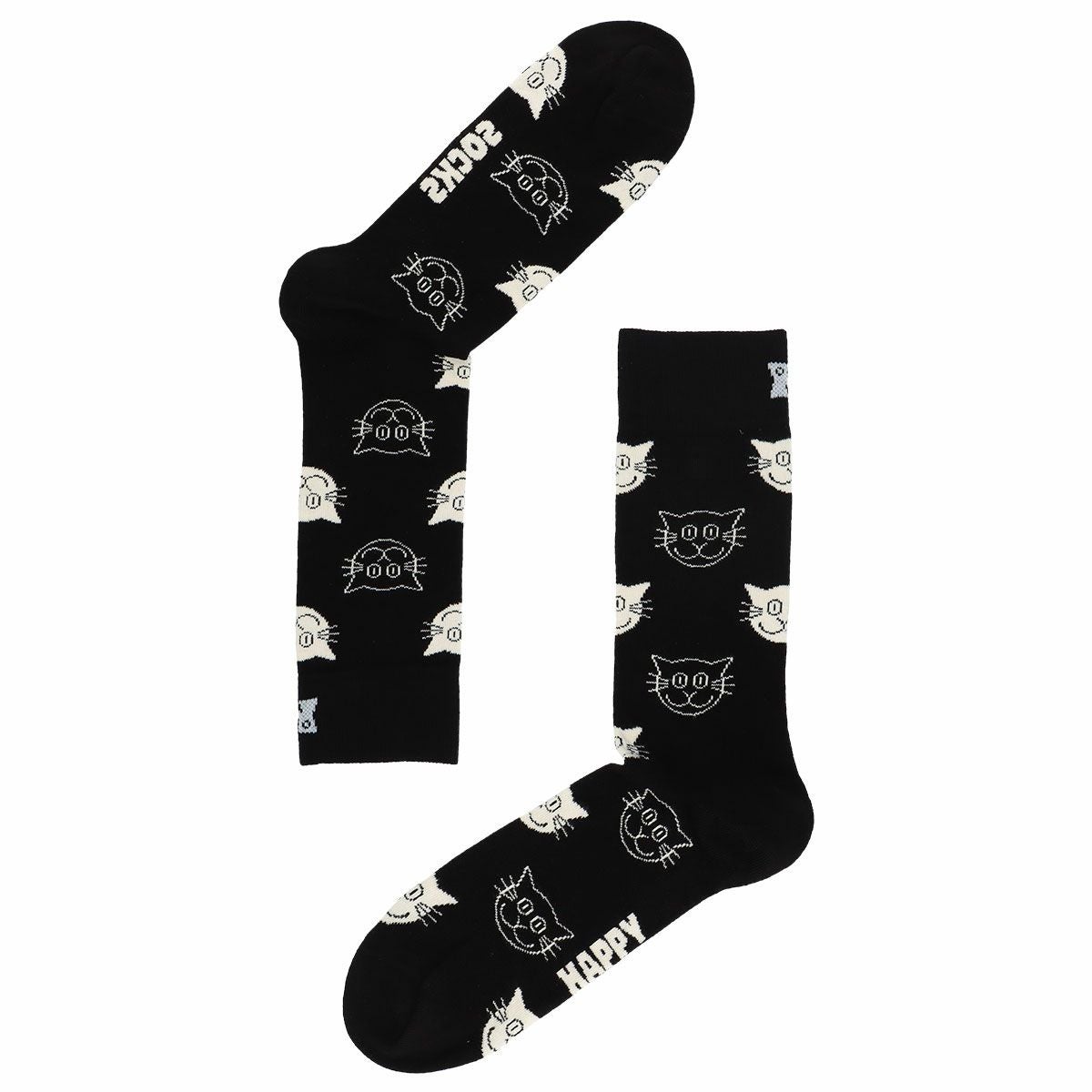 HappySocksハッピーソックスCat（キャット）クルー丈ソックスJAPANEDITION靴下ユニセックスメンズ＆レディースプレゼント無料ラッピングギフト10233139